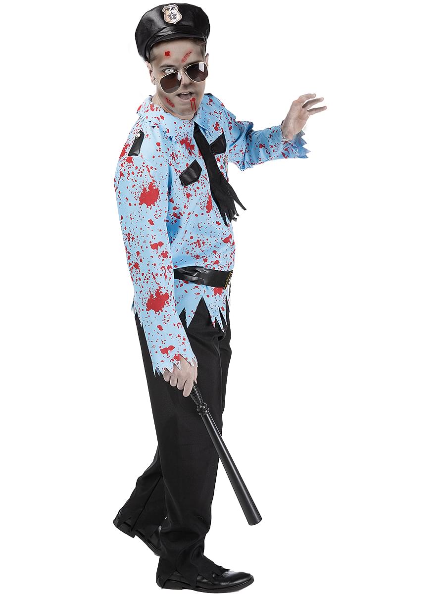 Men's Zombie Police Officer Halloween Costume Teminis.lt