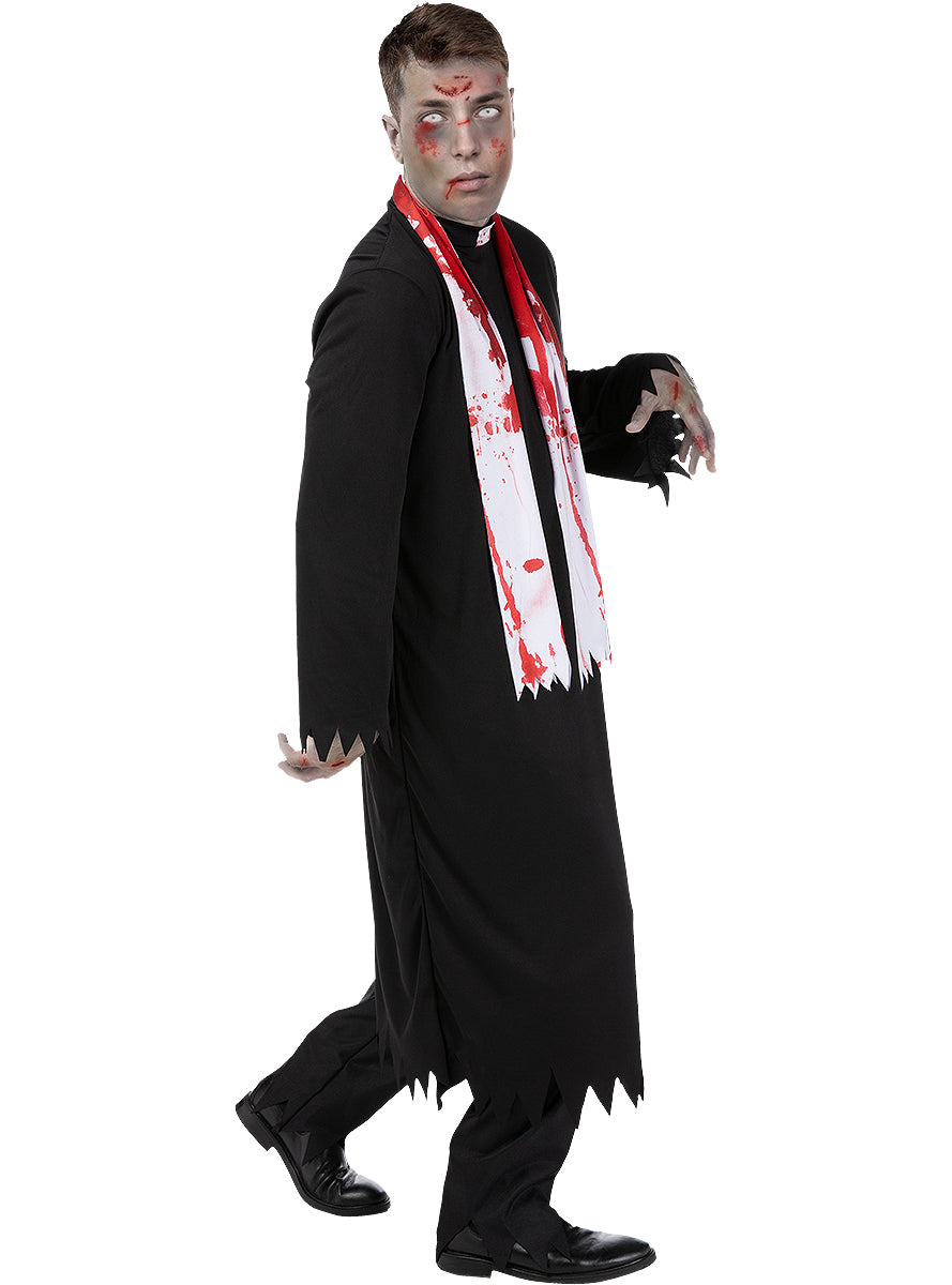 Men's Zombie Priest Costume – Scary Halloween Outfit Teminis.lt
