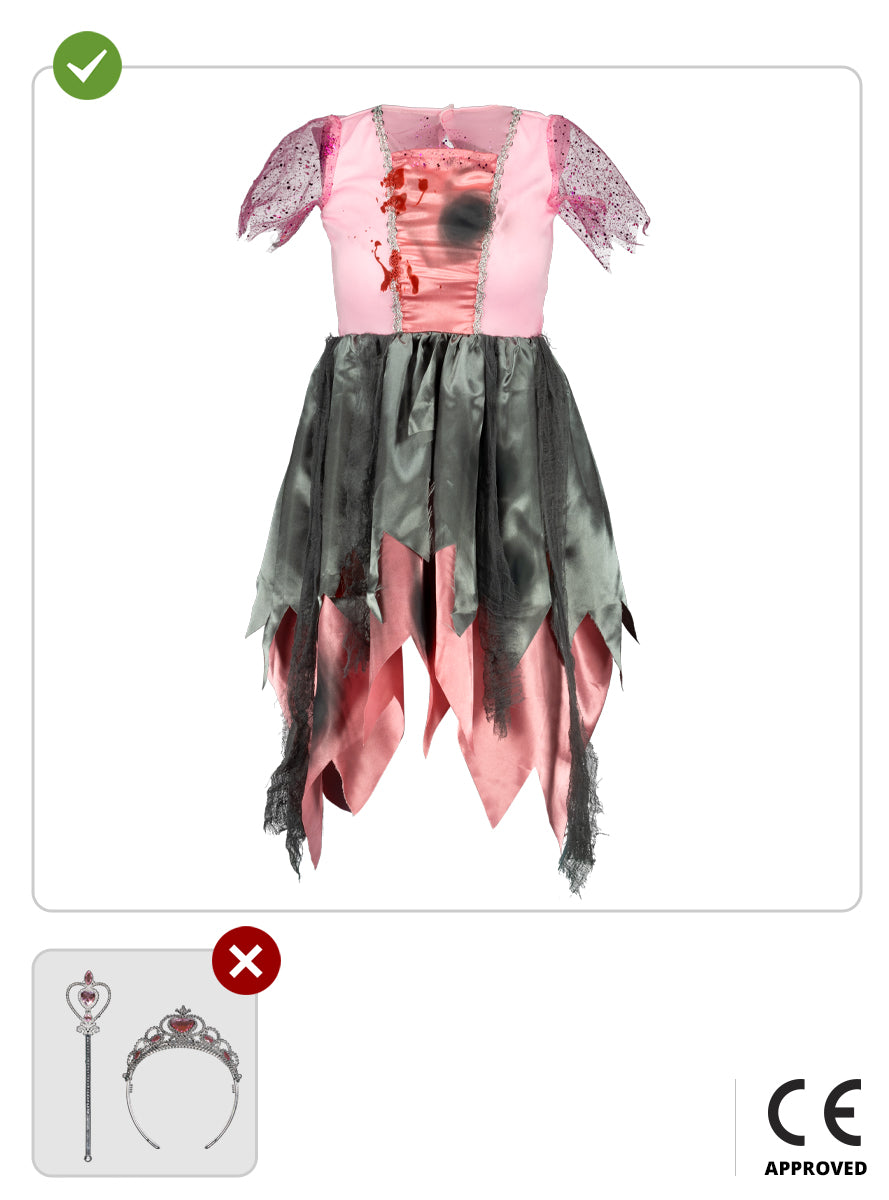 Zombie Princess Costume for Kids - Halloween Outfit Teminis.lt