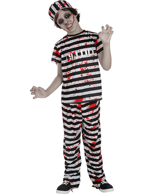 Boys Zombie Prisoner Costume - Scary Halloween Outfit Teminis.lt