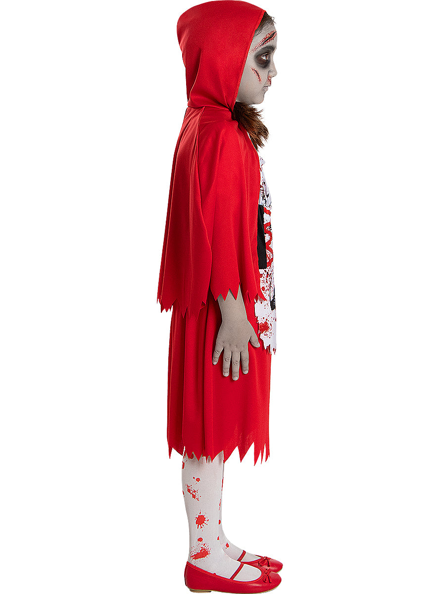 Zombie Red Riding Hood Costume for Girls - Scary Halloween Outfit Teminis.lt
