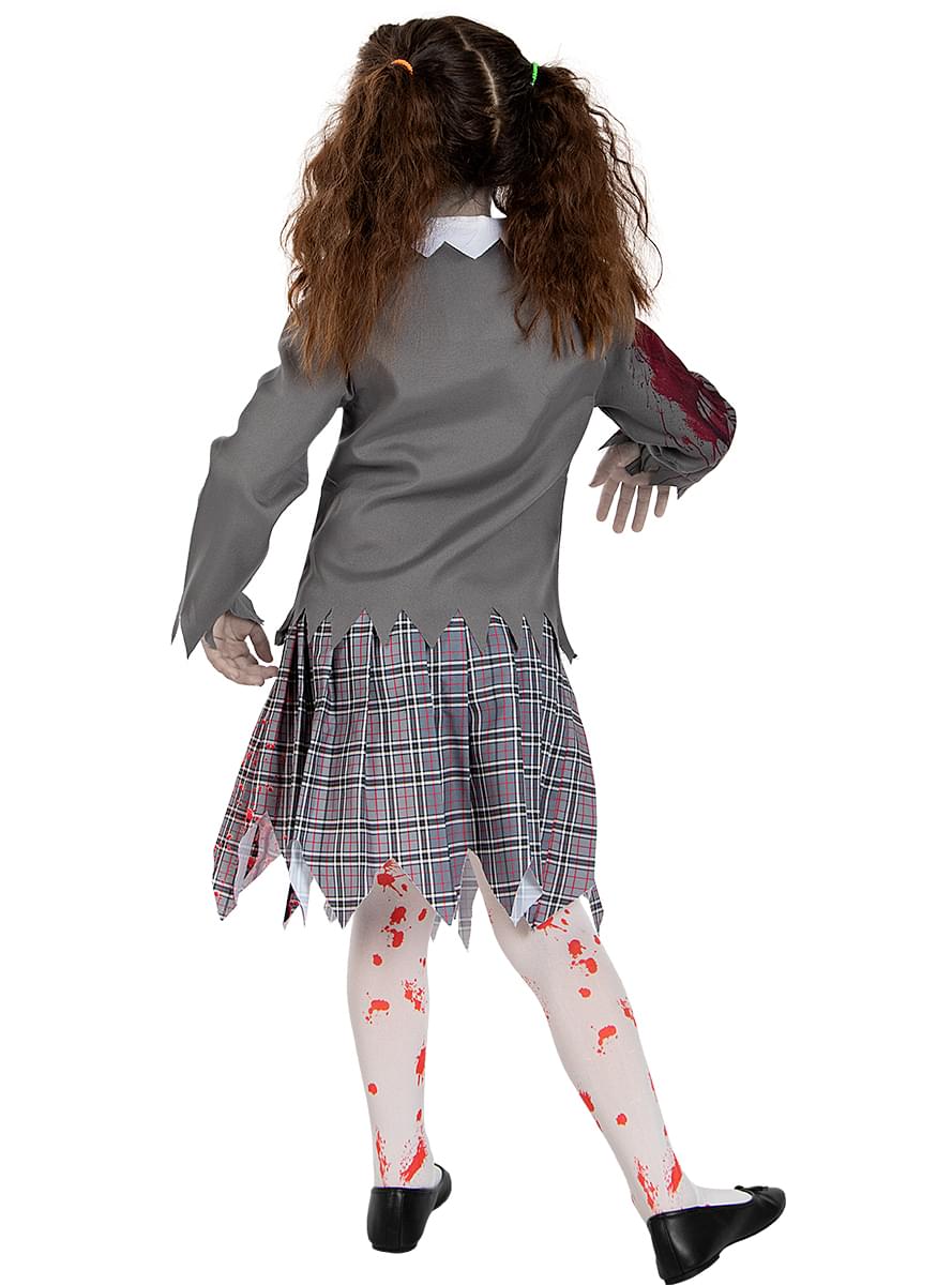 Zombie Student Costume for Kids – Scary School Uniform Outfit Teminis.lt