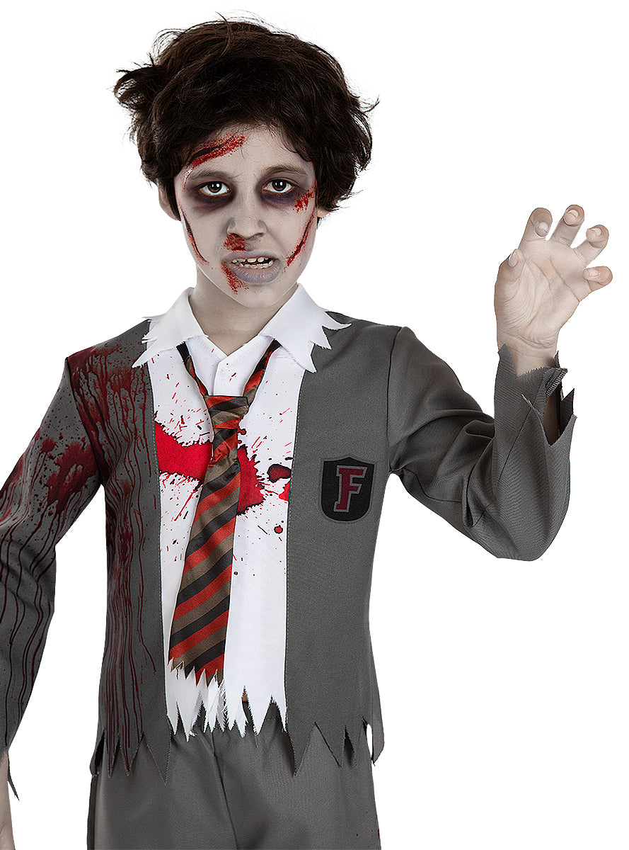 Zombie Student Costume for Boys - Scary Halloween Outfit Teminis.lt