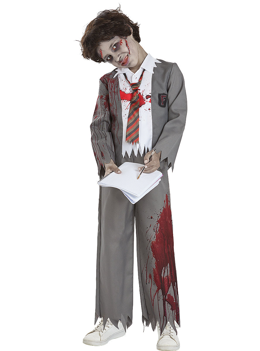 Zombie Student Costume for Boys - Scary Halloween Outfit Teminis.lt