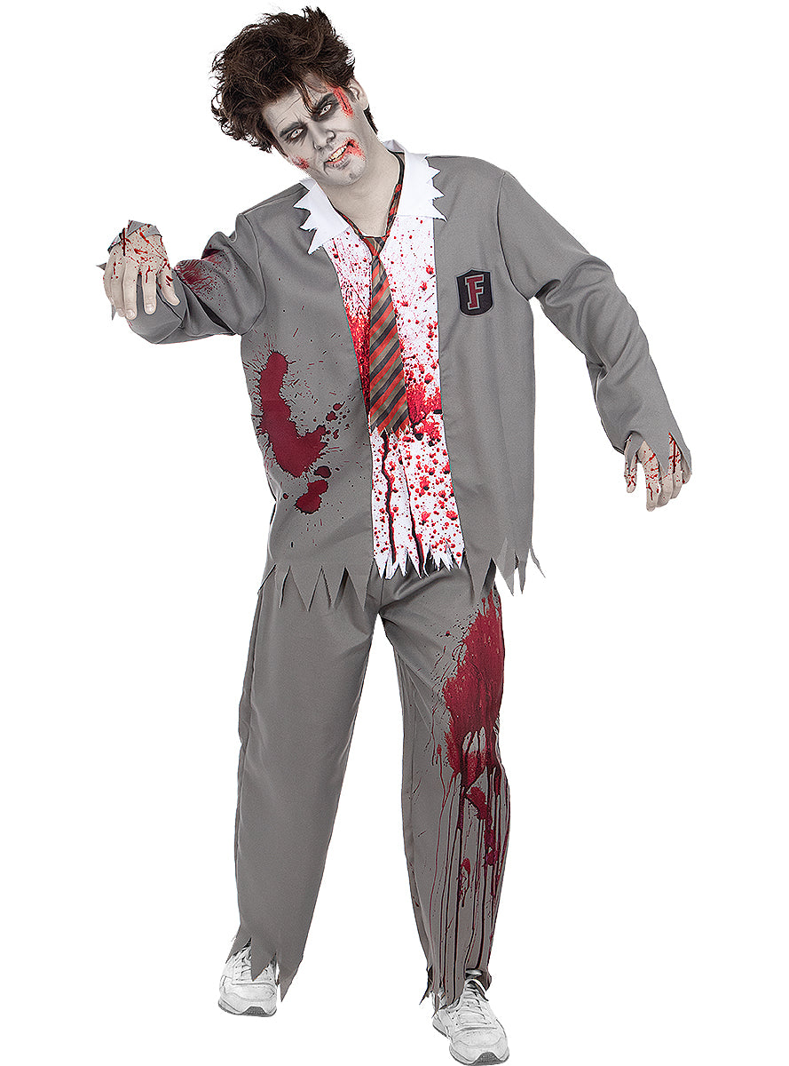 Men's Zombie Student Costume - Perfect for Halloween Teminis.lt
