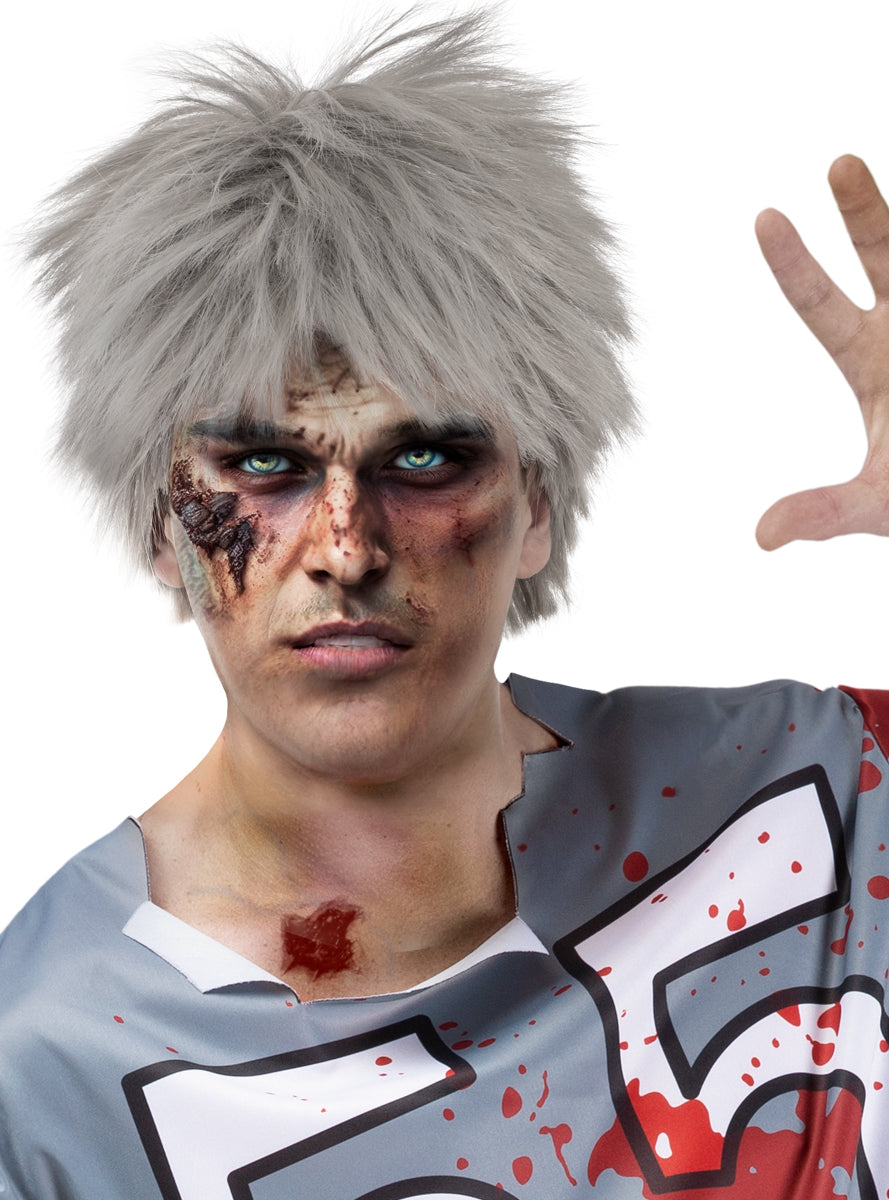Men's Zombie Wig – Realistic Halloween Costume Hair Teminis.lt