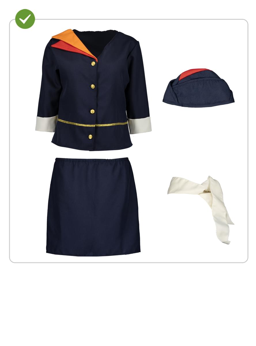 Karnavaliniai kostiumai, teminių vakarėlių apranga Air Hostess Costume for Women - Teminis.lt #karnavaliniai kostiumai #teminiai vakareliai