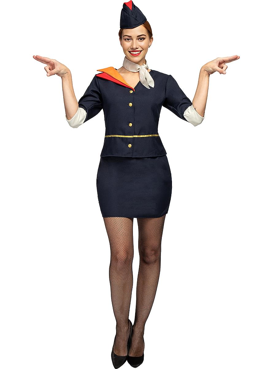 Karnavaliniai kostiumai, teminių vakarėlių apranga Air Hostess Costume for Women - Teminis.lt #karnavaliniai kostiumai #teminiai vakareliai