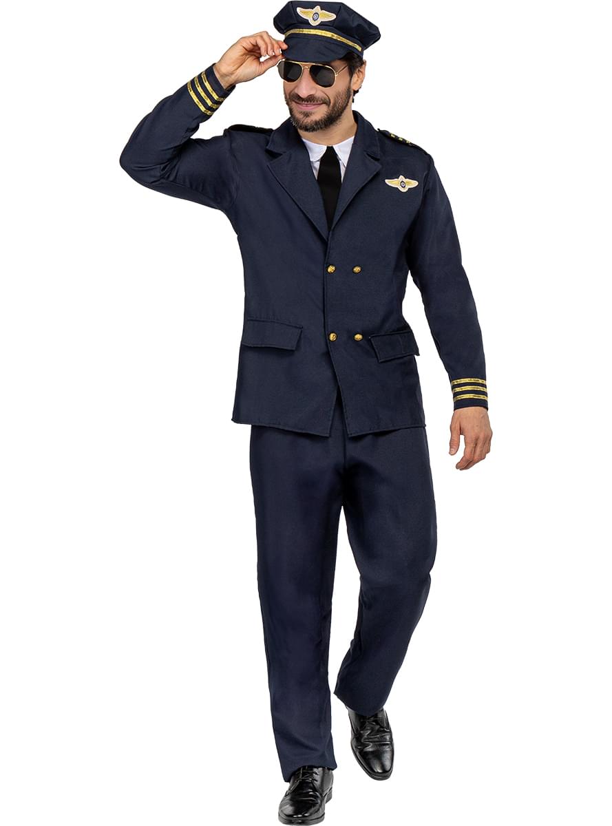 Karnavaliniai kostiumai, teminių vakarėlių apranga Aircraft Pilot Costume for Men - Teminis.lt #karnavaliniai kostiumai #teminiai vakareliai
