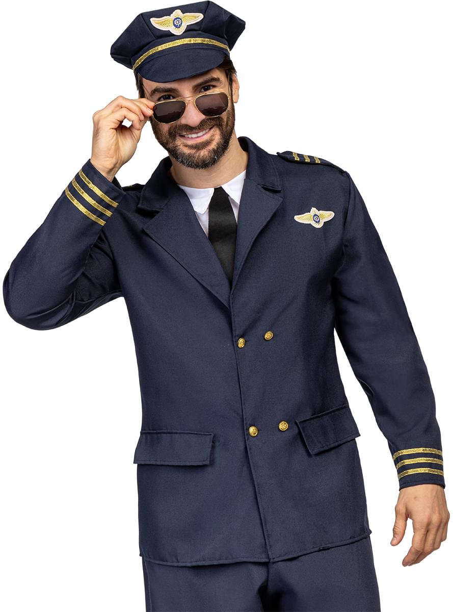 Karnavaliniai kostiumai, teminių vakarėlių apranga Aircraft Pilot Costume for Men - Teminis.lt #karnavaliniai kostiumai #teminiai vakareliai