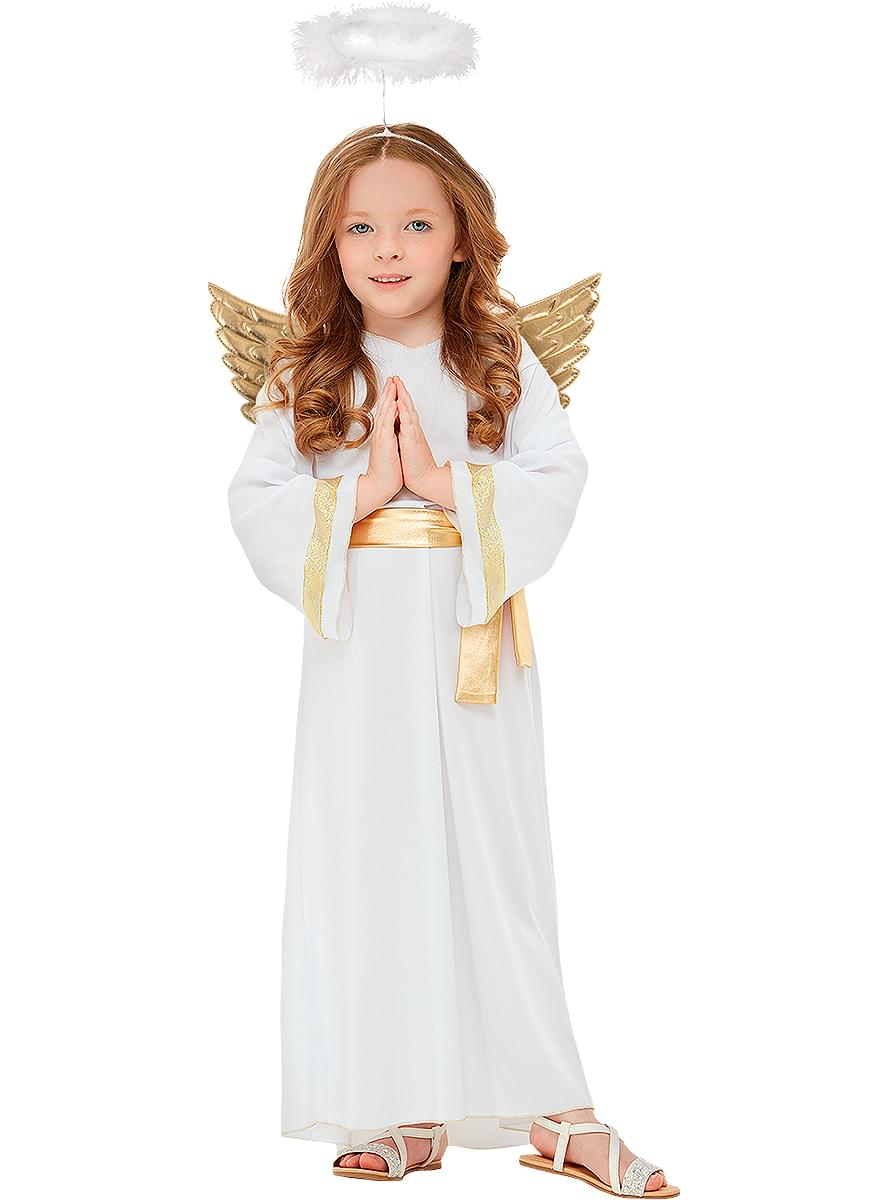 Karnavaliniai kostiumai, teminių vakarėlių apranga Angel Costume with Halo and Wings for Kids - Teminis.lt #karnavaliniai kostiumai #teminiai vakareliai