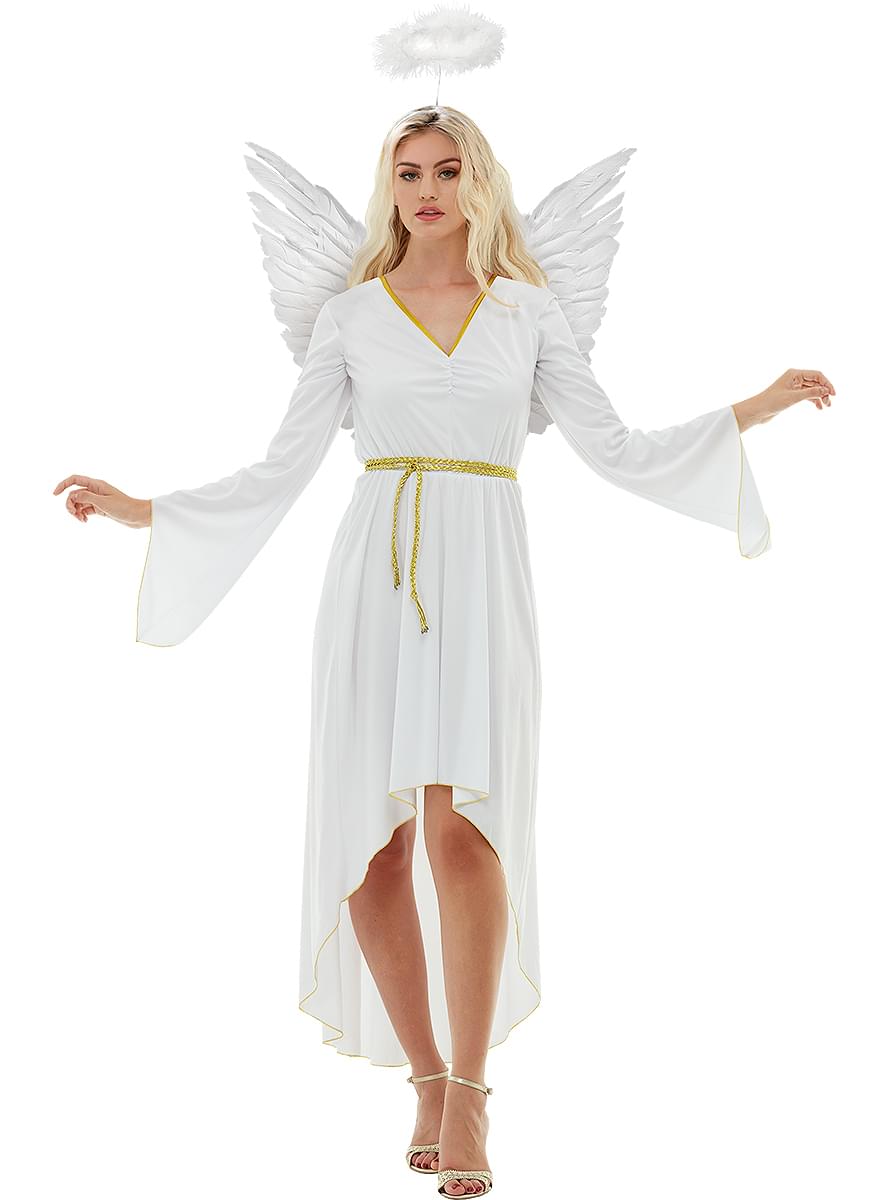 Karnavaliniai kostiumai, teminių vakarėlių apranga Angel Costume with Halo and Wings - Teminis.lt #karnavaliniai kostiumai #teminiai vakareliai