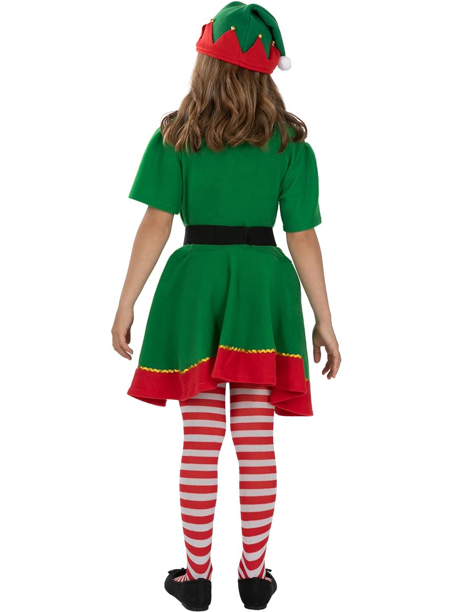 Kalėdinio elfo kostiumas mergaitėms - Teminis.lt #karnavaliniai kostiumai #teminiai vakareliai