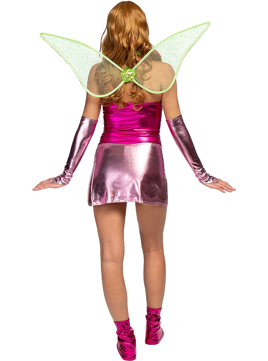 Flora Costume for Women - Winx Club Official Fairy with Wings