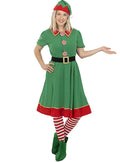 Women's Elf Costume – Christmas Holiday Fancy Dress Outfit Teminis.lt