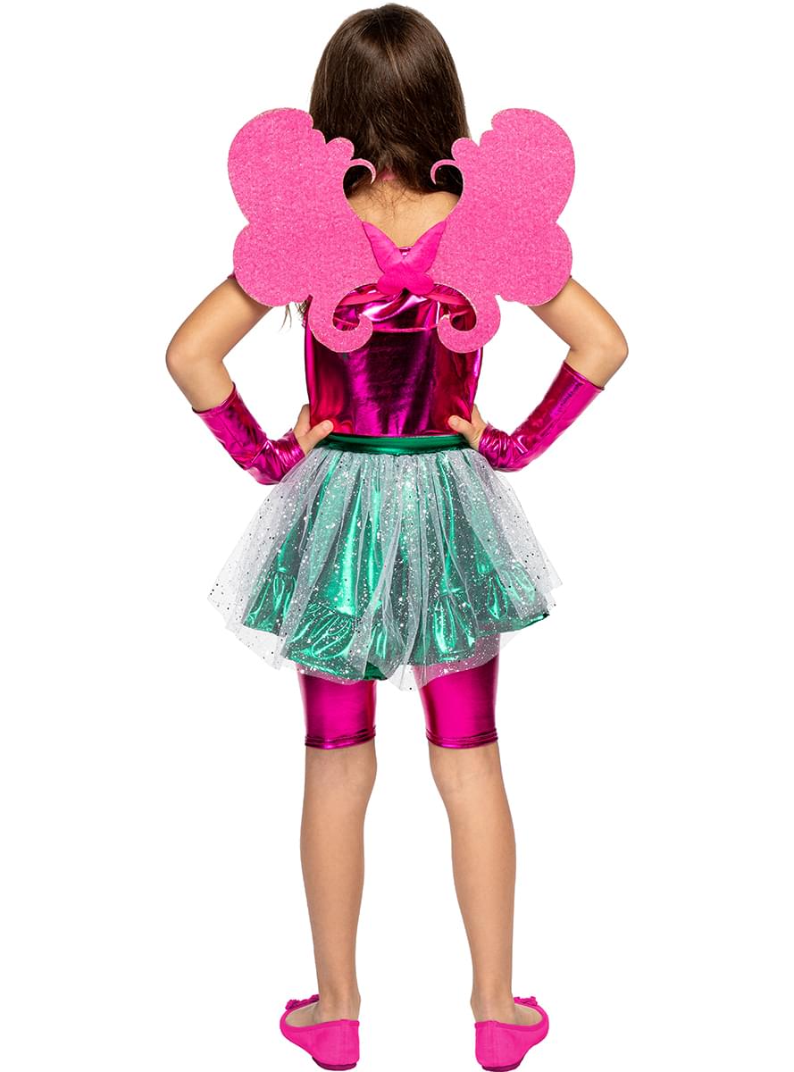 Flora Costume for Girls - Winx Club Official Fairy with Wings