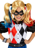 Harley Quinn kostiumas su šortais mergaitėms iš arti