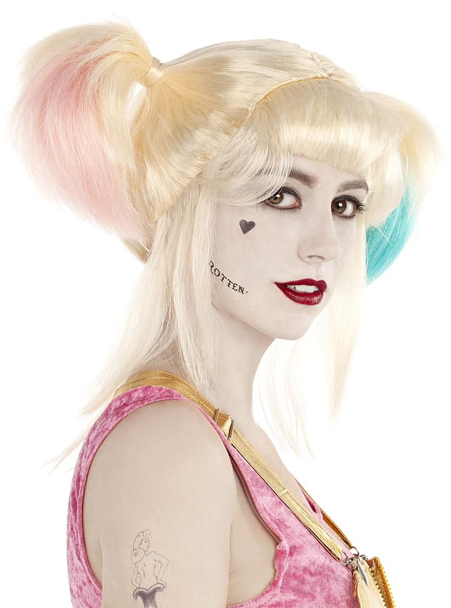 Harley Quinn perukas - grobio paukščių šukuosena