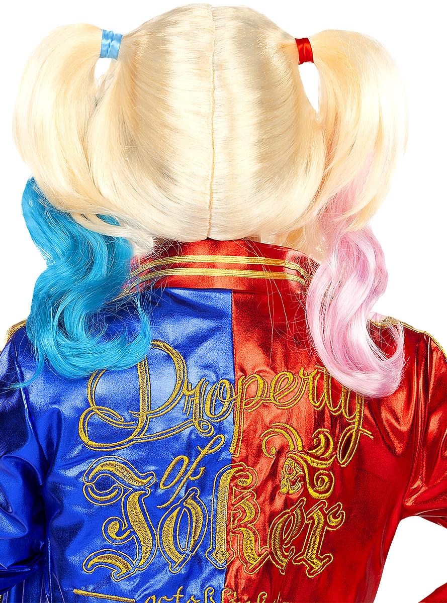 Harley Quinn perukas - Savižudžių būrys Spalvingi plaukai