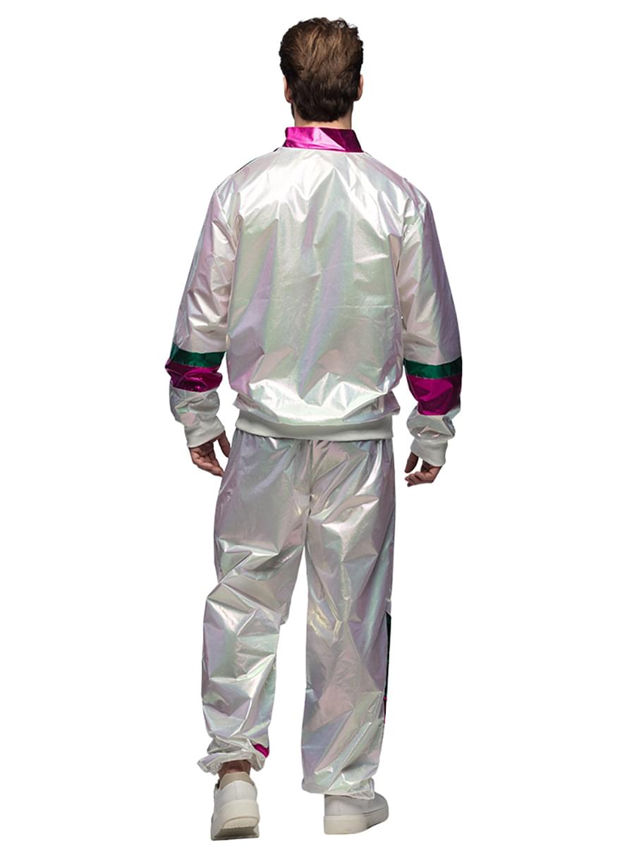 Holografinis 80-ųjų sportinis kostiumas vyrams