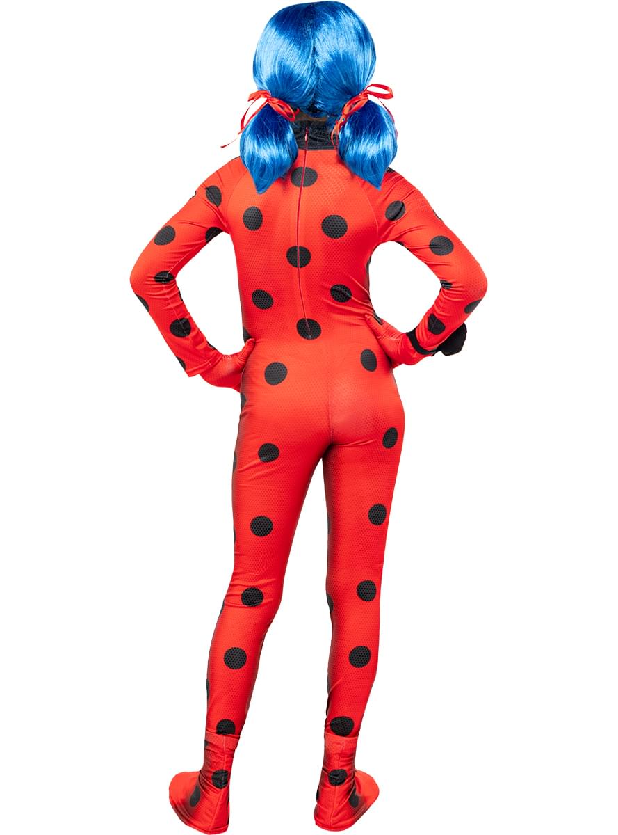 Oficialiai licencijuotas Miraculous Ladybug kostiumas su priedais mergaitėms
