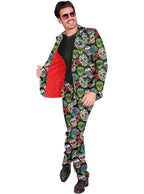 Day of the Dead costume for men with jacket and trousers