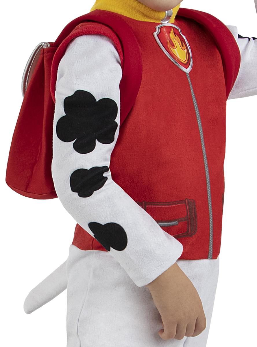 Paw Patrol Marshall Costume for Boys - Official Jumpsuit & Hat