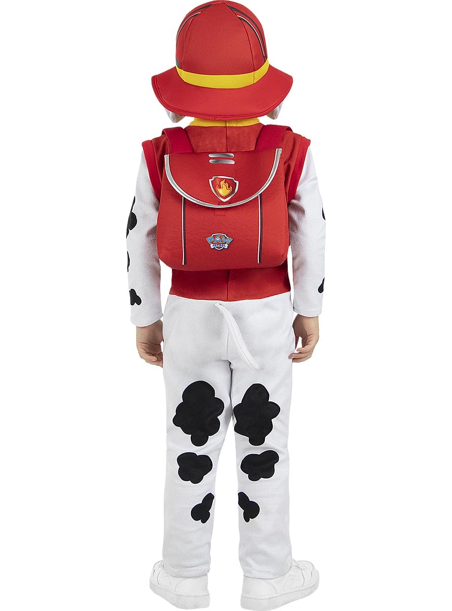 Paw Patrol Marshall Costume for Boys - Official Jumpsuit & Hat