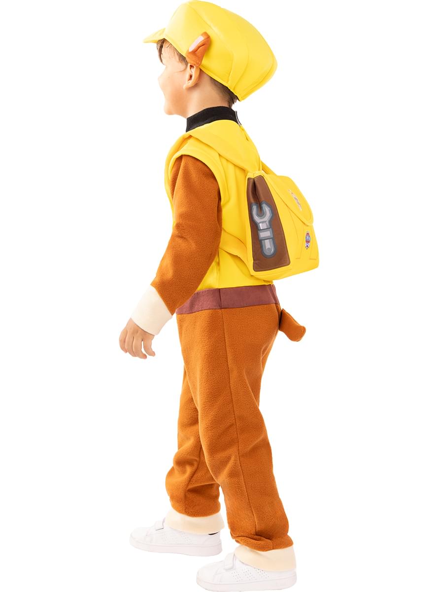 Paw Patrol Rubble Costume for Kids - Official Jumpsuit & Hat
