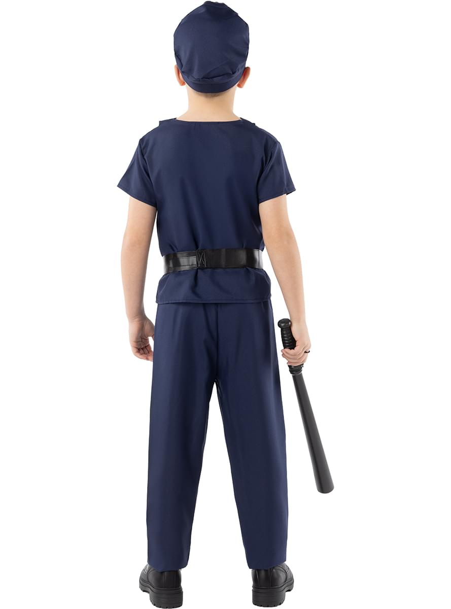 Police Costume for Kids - Officer Uniform with Hat and Belt