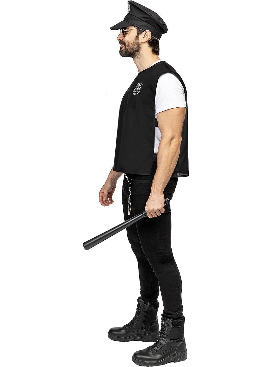 Police Costume Kit - Officer Vest and Hat Accessory Set