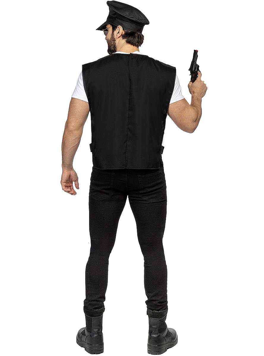 Police Costume Kit - Officer Vest and Hat Accessory Set