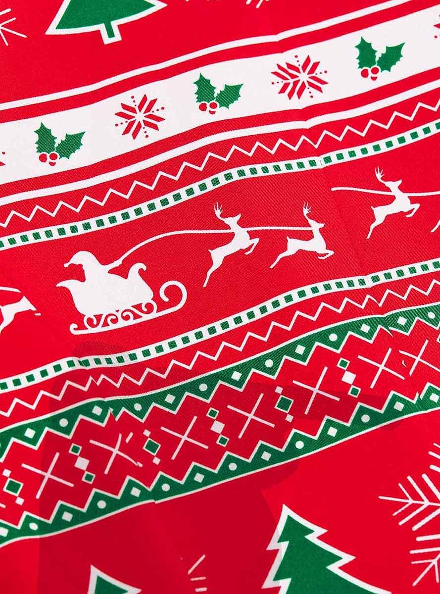 Raudonas kalėdinis švarkas moterims