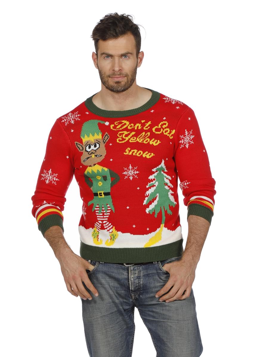 Karnavaliniai kostiumai, teminių vakarėlių apranga Red christmas jumper for adults - Teminis.lt #karnavaliniai kostiumai #teminiai vakareliai