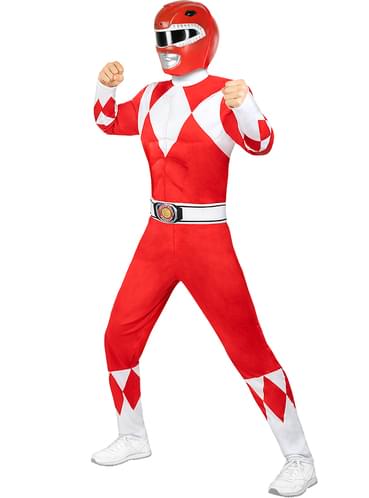 Karnavaliniai kostiumai, teminių vakarėlių apranga Red Power Ranger Helmet - Teminis.lt #karnavaliniai kostiumai #teminiai vakareliai