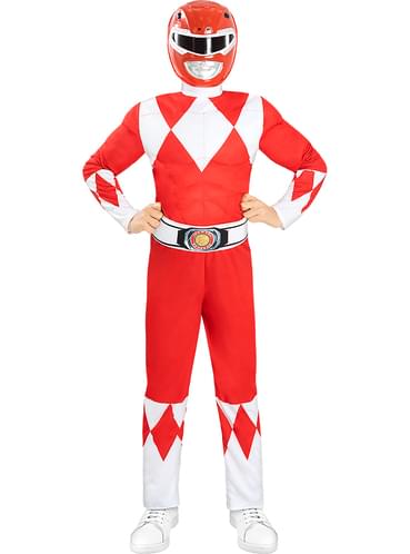Karnavaliniai kostiumai, teminių vakarėlių apranga Red Power Ranger Mask for Kids - Teminis.lt #karnavaliniai kostiumai #teminiai vakareliai