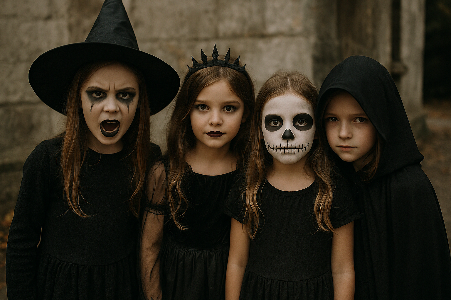 should be only girls and make costumes scarier