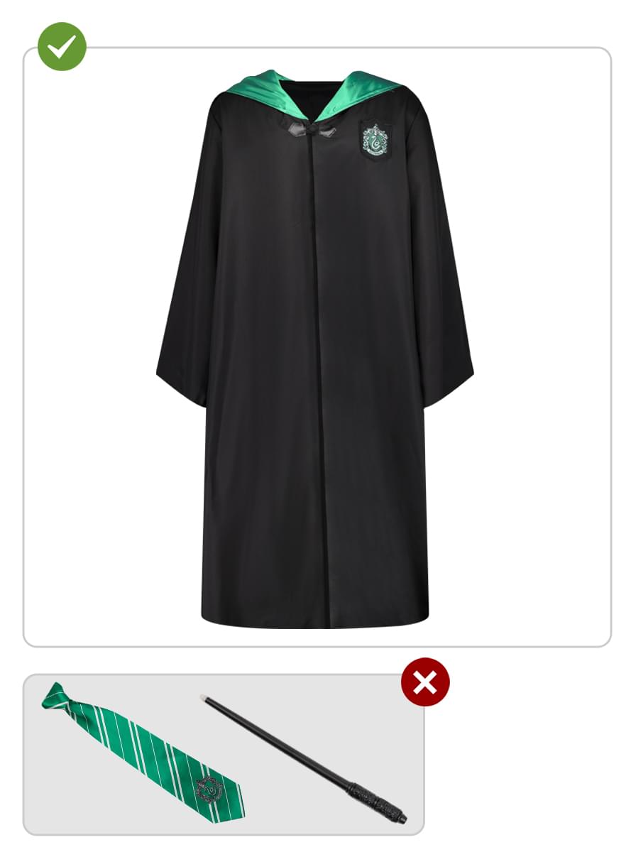 Hario Poterio Slytherino kostiumas suaugusiems 