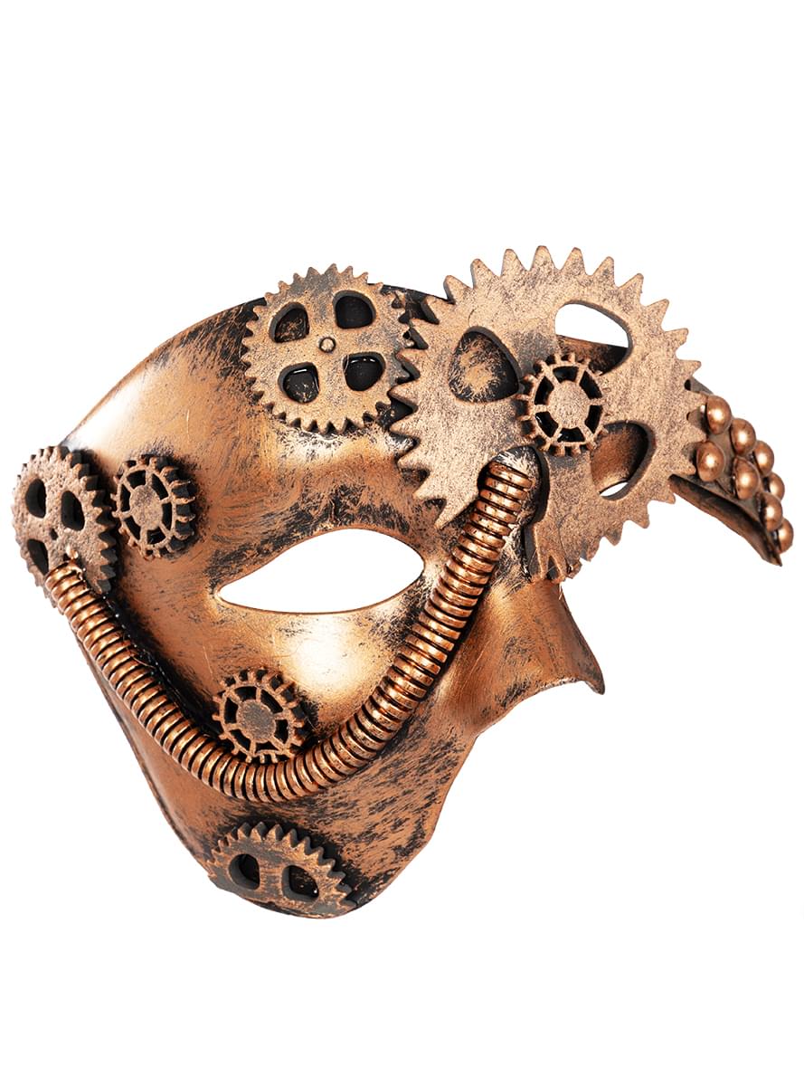 Karnavaliniai kostiumai, teminių vakarėlių apranga Steampunk Half Mask - Teminis.lt #karnavaliniai kostiumai #teminiai vakareliai
