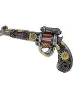 „Steampunk“ stiliaus revolveris su krumpliaračiais, metalinėmis detalėmis ir vario akcentais.