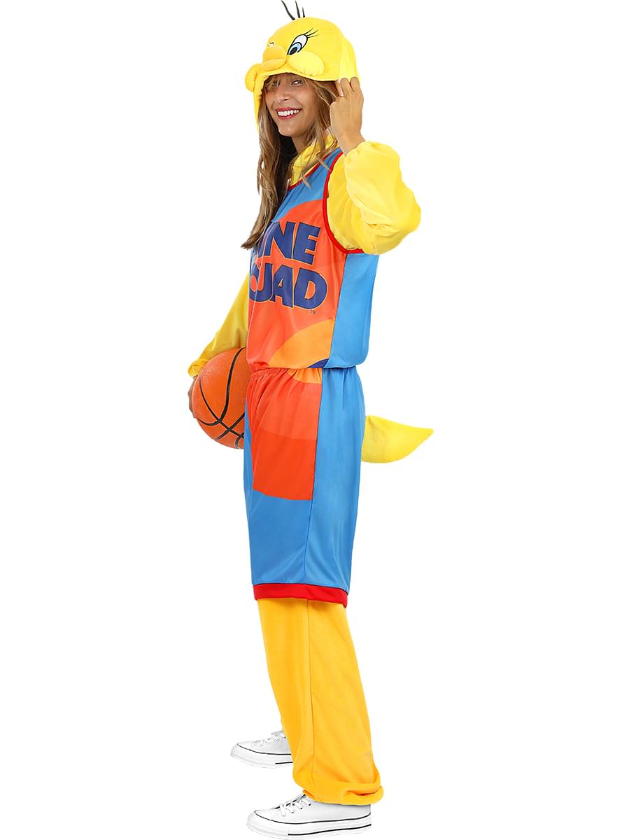 Tweety Space Jam Costume for Adults - Looney Tunes Jersey