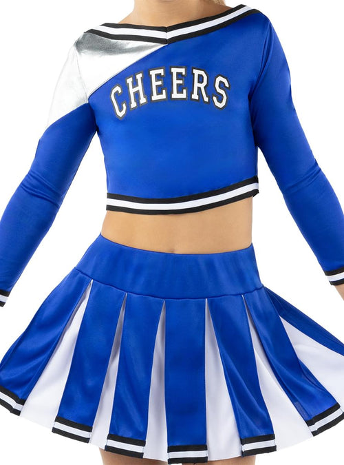 USA Cheerleader Costume for Girls - American Spirit Outfit