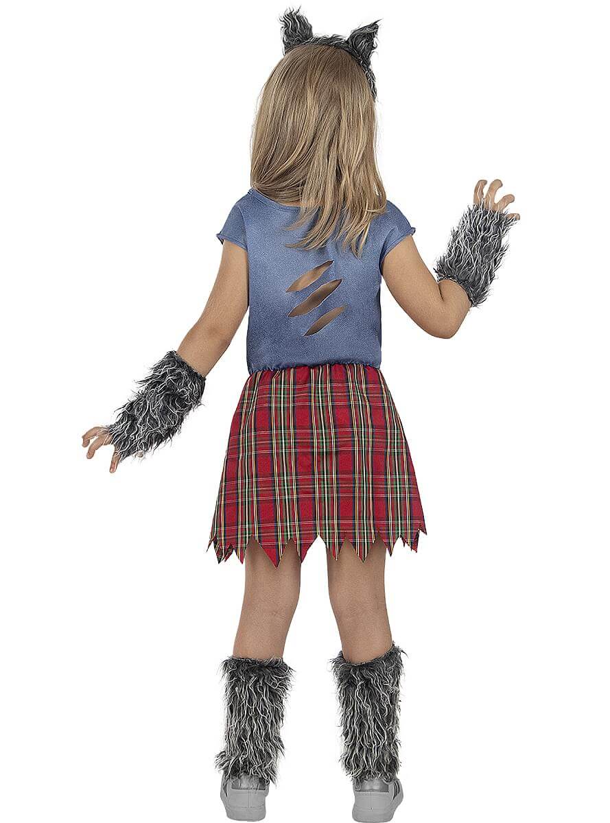 Werewolf Costume for Girls - Magical Beast Dress-Up Outfit