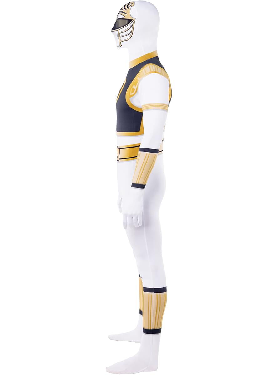 White Power Ranger Costume – Second Skin Bodysuit Unisex