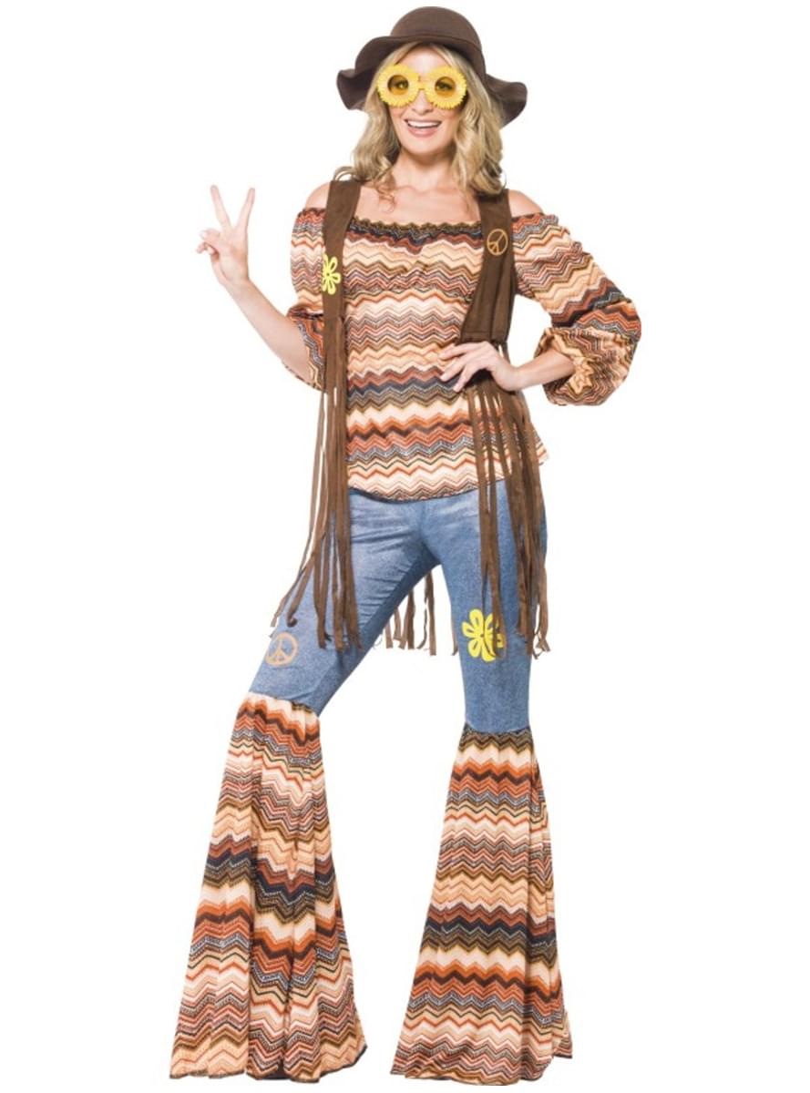 Karnavaliniai kostiumai, teminių vakarėlių apranga Womens Hippy Girl Costume Kit - Teminis.lt #karnavaliniai kostiumai #teminiai vakareliai