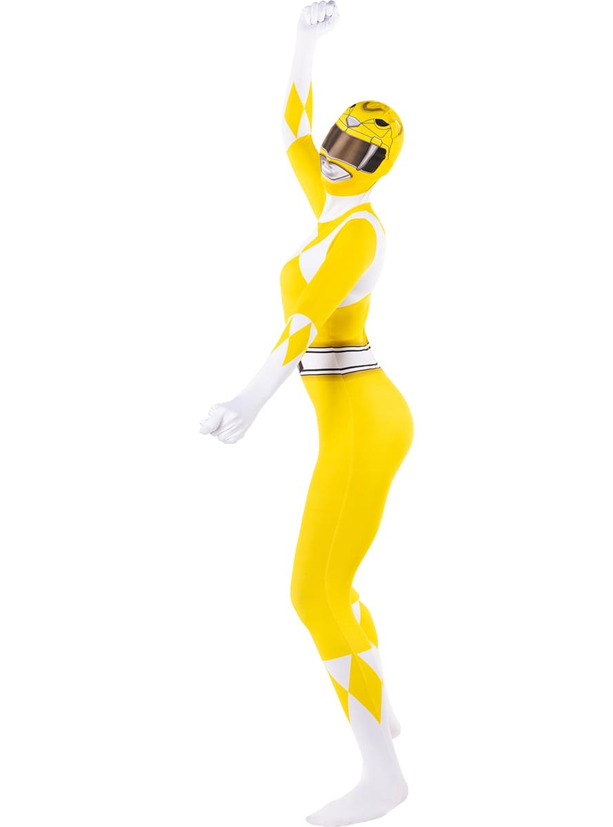 Yellow Power Ranger Costume – Second Skin Bodysuit for Women