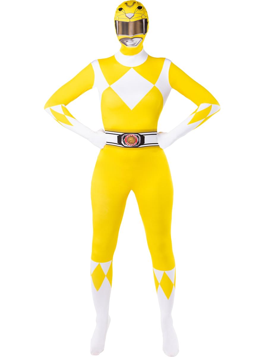 Yellow Power Ranger Costume – Second Skin Bodysuit for Women