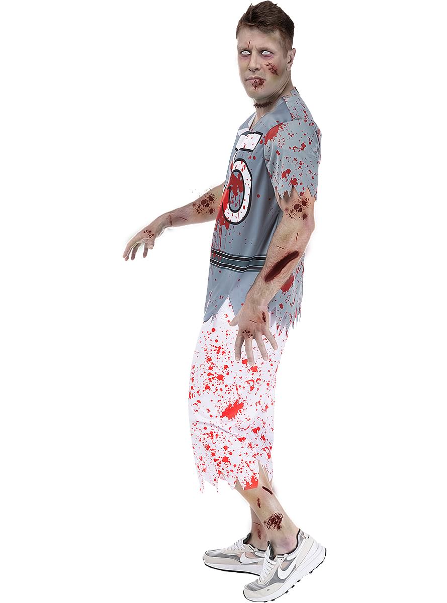 Zombio futbolininko kostiumas vyrams