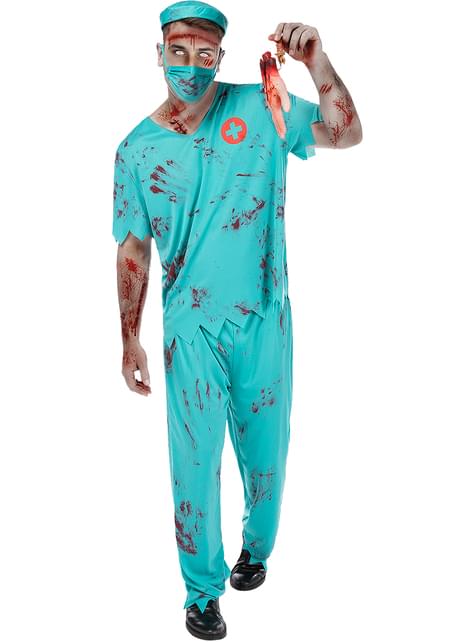 Zombio chirurgo kostiumas vyrams